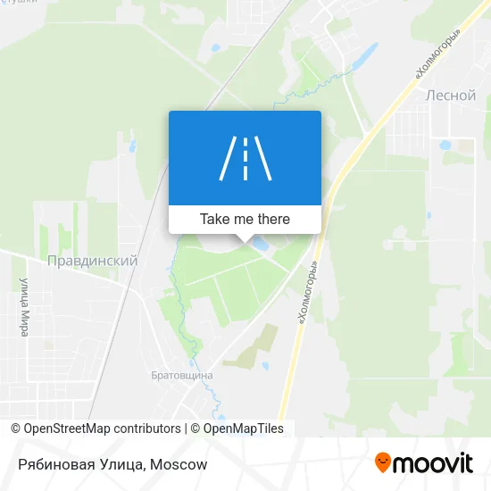 Рябиновая Улица map
