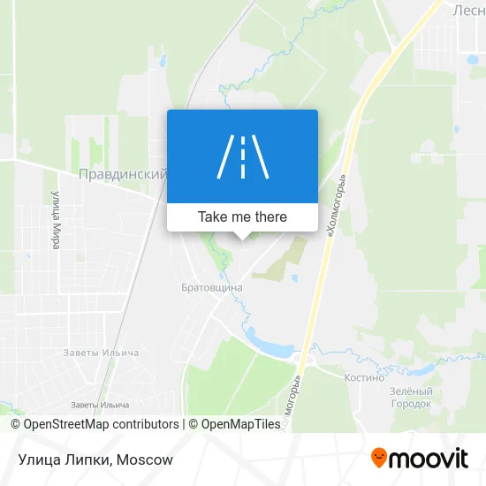 Улица Липки map