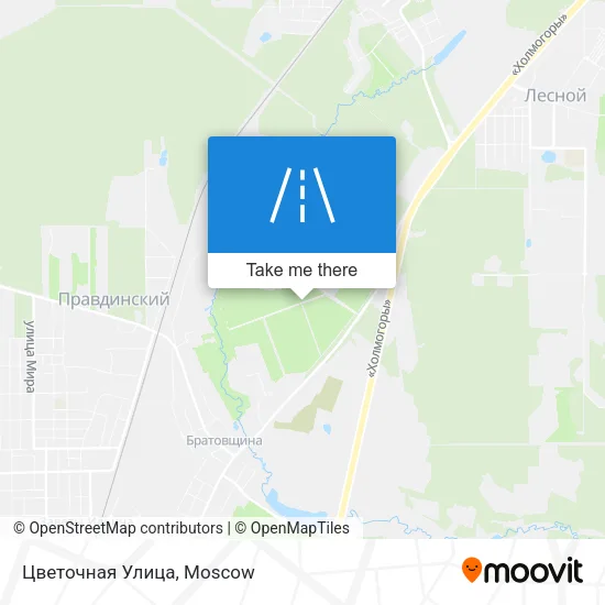 Цветочная Улица map