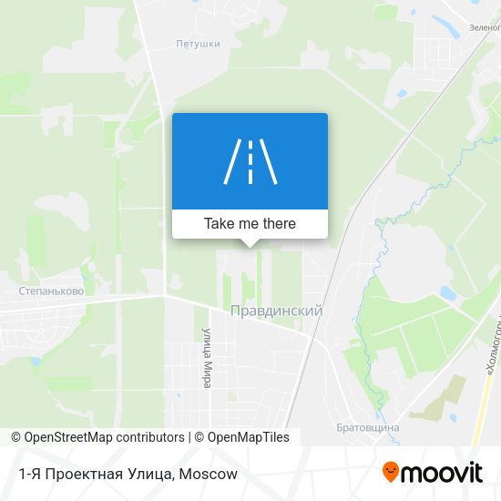 1-Я Проектная Улица map
