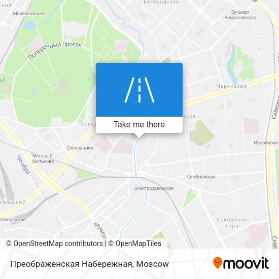 Преображенская Набережная map