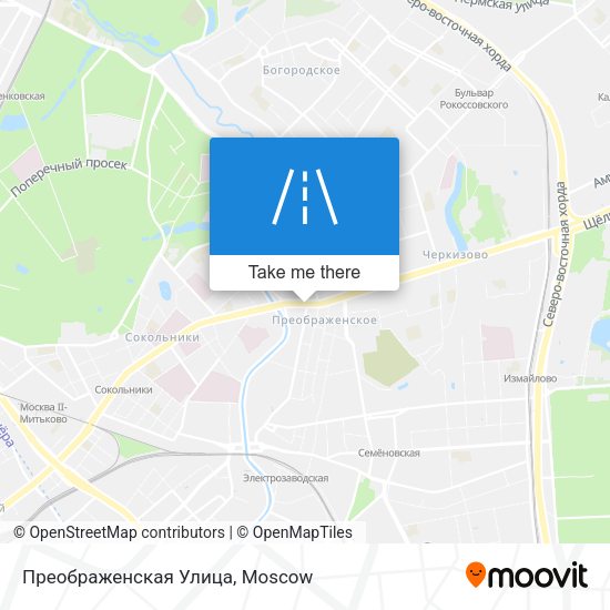 Преображенская Улица map