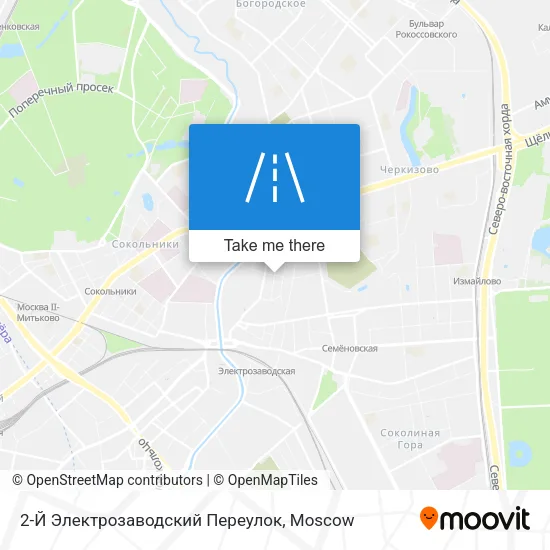 2-Й Электрозаводский Переулок map