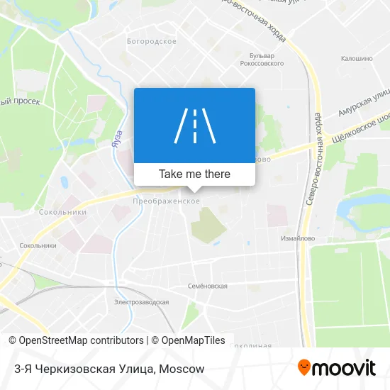 3-Я Черкизовская Улица map