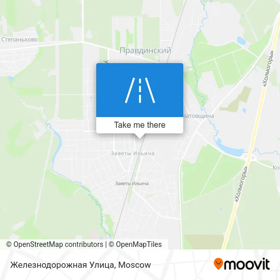Железнодорожная Улица map