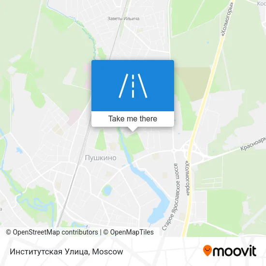 Институтская Улица map