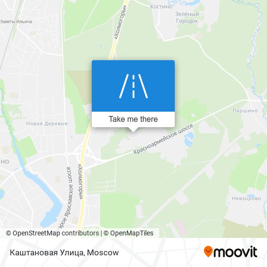 Каштановая Улица map