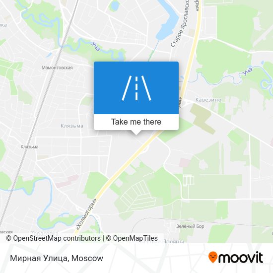Мирная Улица map