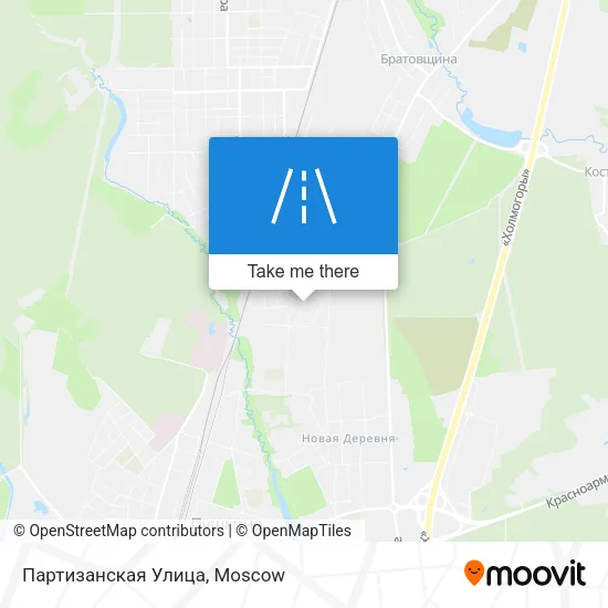 Партизанская Улица map