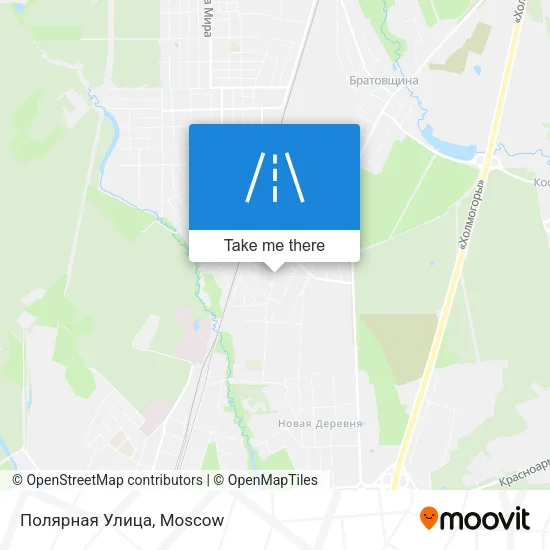 Полярная Улица map