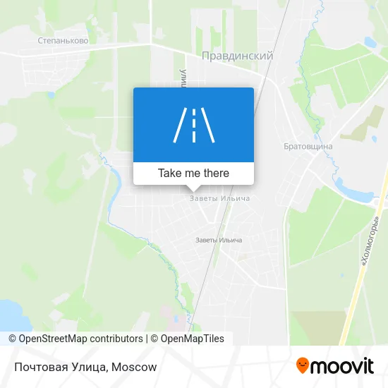 Почтовая Улица map