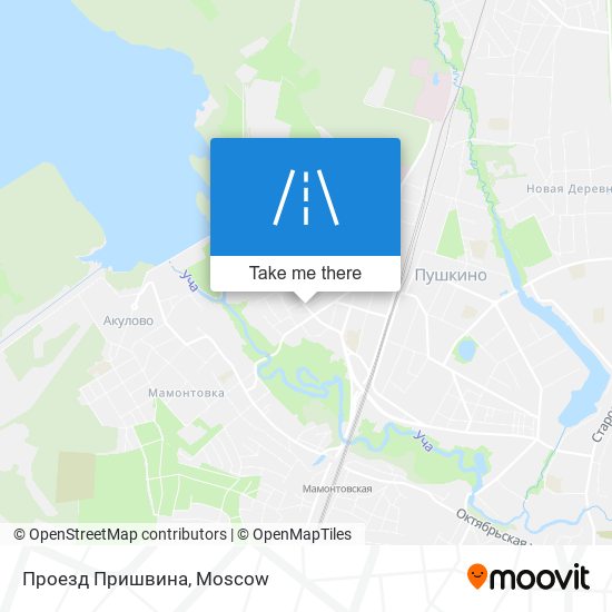 Проезд Пришвина map