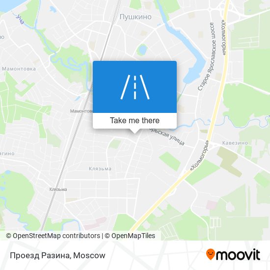 Проезд Разина map