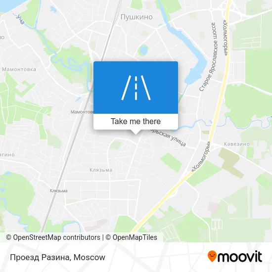 Проезд Разина map