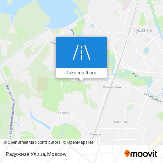 Радужная Улица map