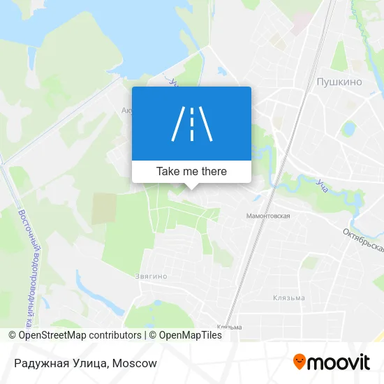 Радужная Улица map