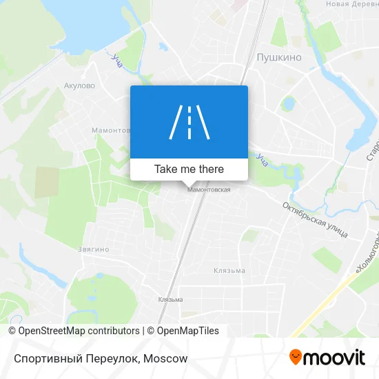 Спортивный Переулок map
