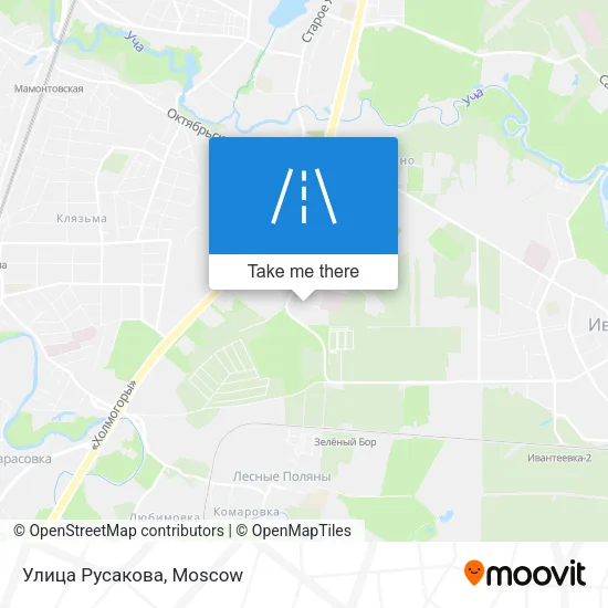 Улица Русакова map