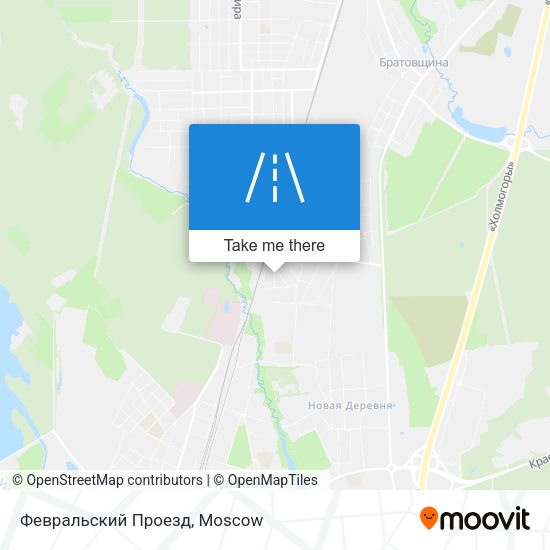 Февральский Проезд map