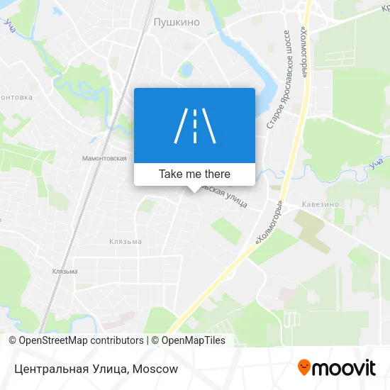 Центральная Улица map