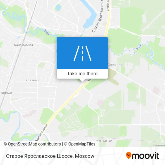 Старое Ярославское Шоссе map