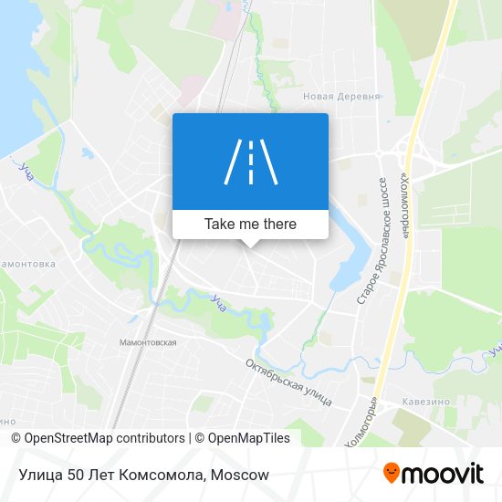Улица 50 Лет Комсомола map