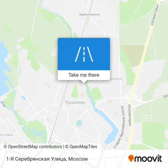 1-Я Серебрянская Улица map