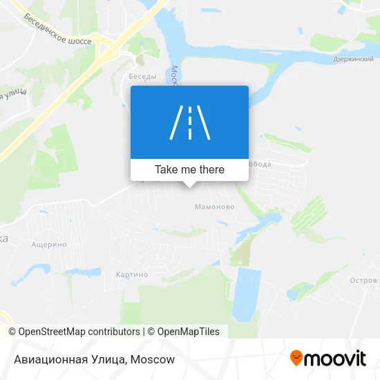 Авиационная Улица map