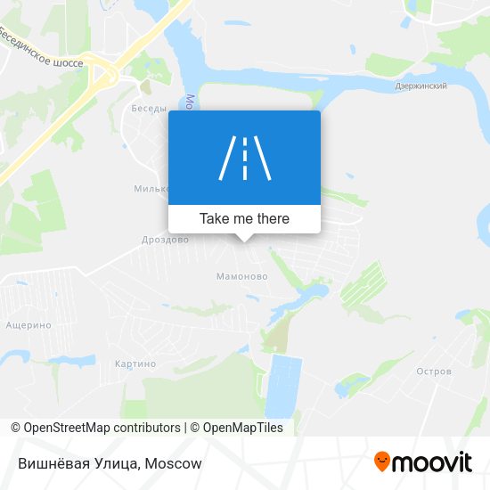Вишнёвая Улица map