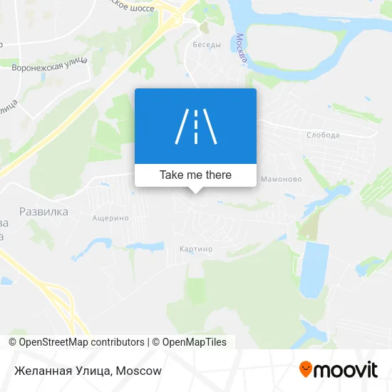 Желанная Улица map