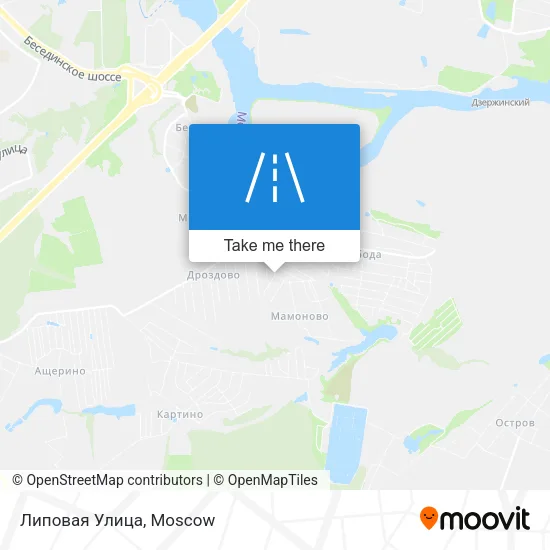 Липовая Улица map