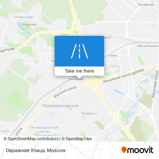 Овражная Улица map