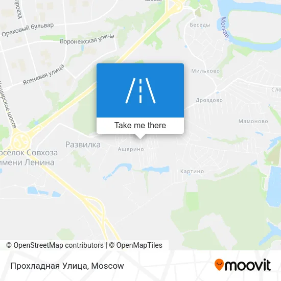 Прохладная Улица map