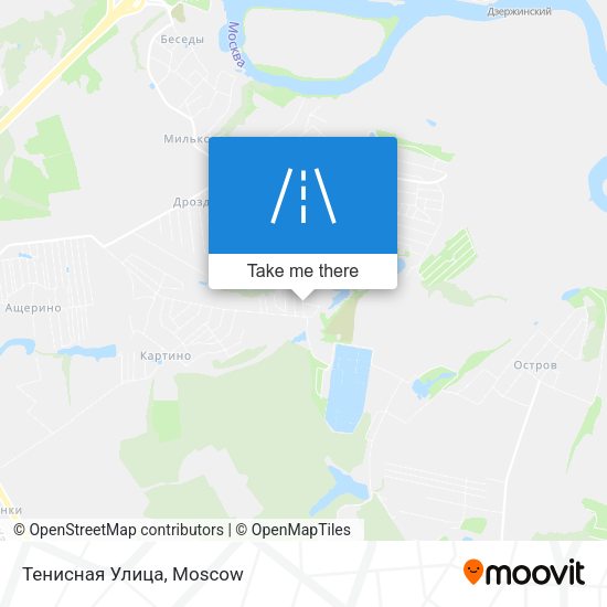 Тенисная Улица map