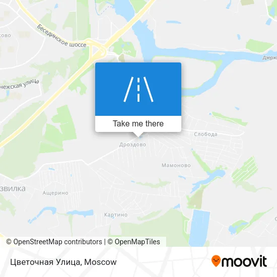 Цветочная Улица map