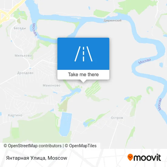 Янтарная Улица map