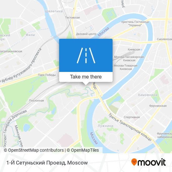 1-Й Сетуньский Проезд map