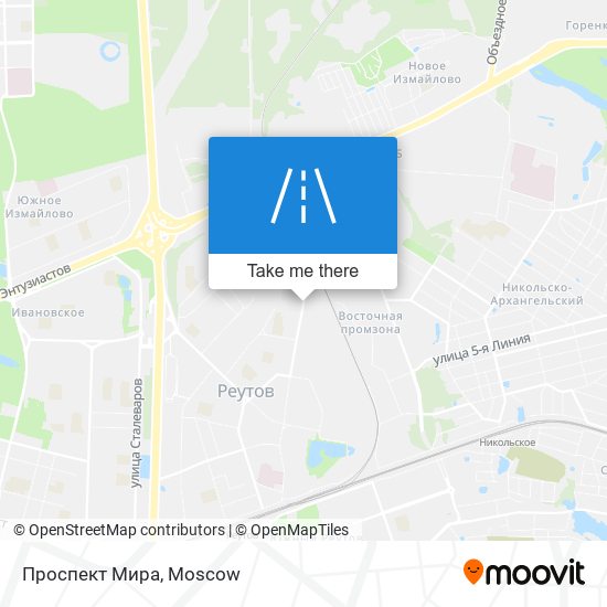 Проспект Мира map