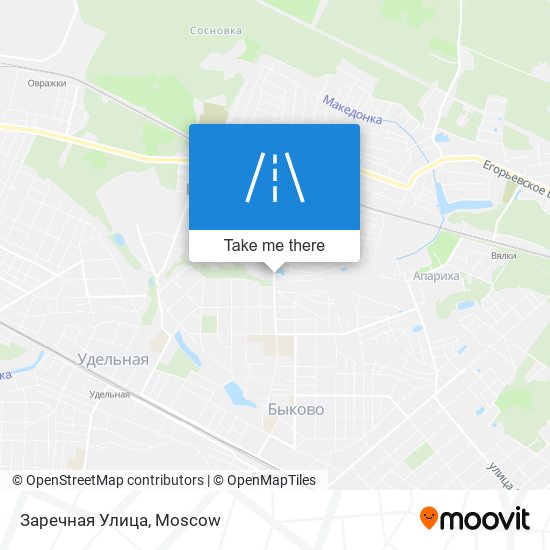 Заречная Улица map