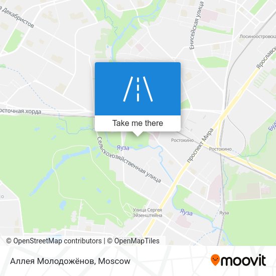 Аллея Молодожёнов map