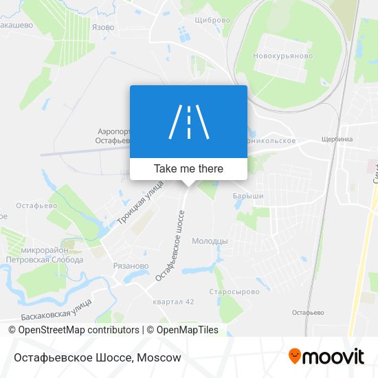 Остафьевское Шоссе map