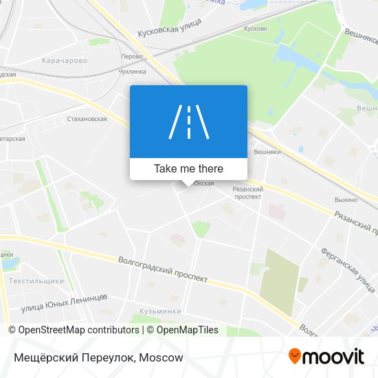 Мещёрский Переулок map