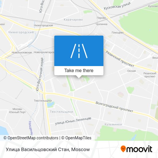 Улица Васильцовский Стан map