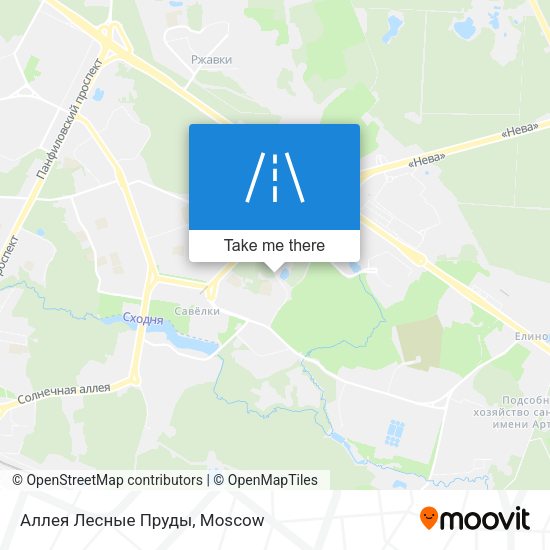 Аллея Лесные Пруды map