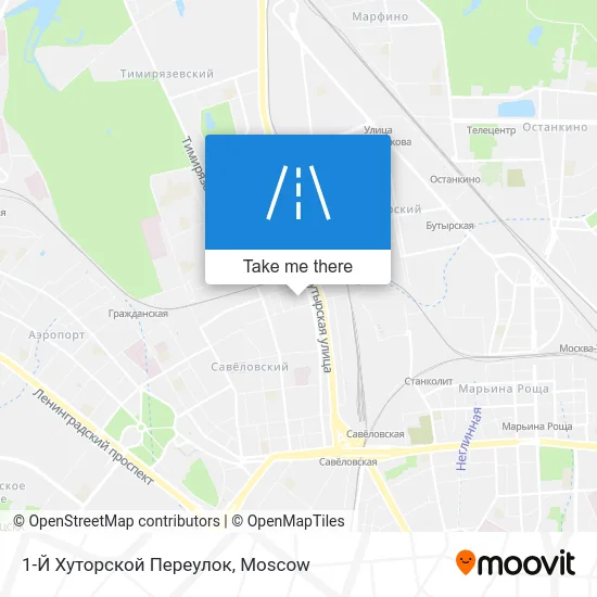1-Й Хуторской Переулок map