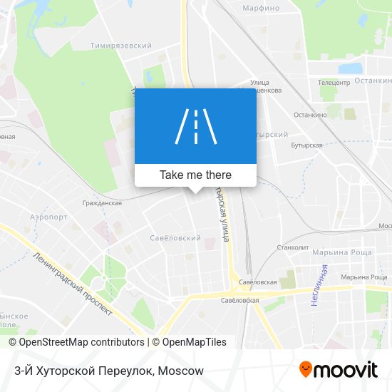 3-Й Хуторской Переулок map