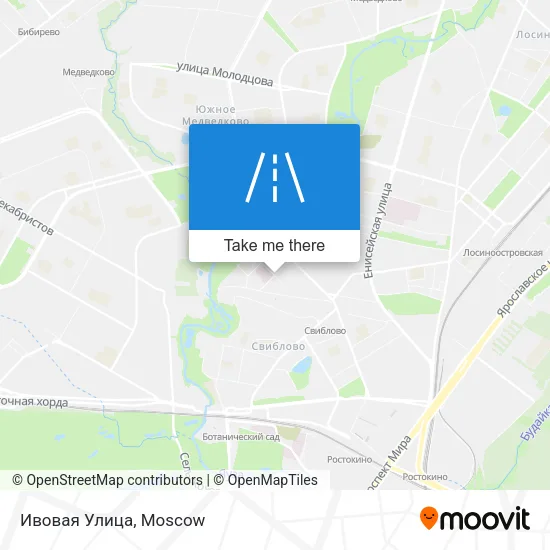 Ивовая Улица map