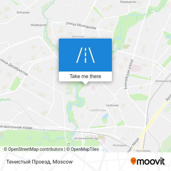 Тенистый Проезд map