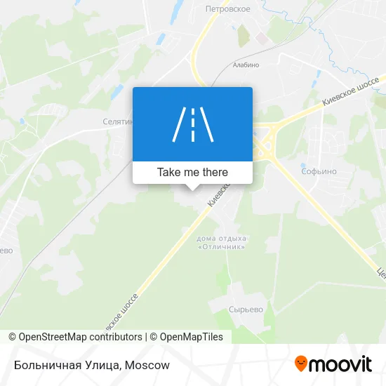 Больничная Улица map