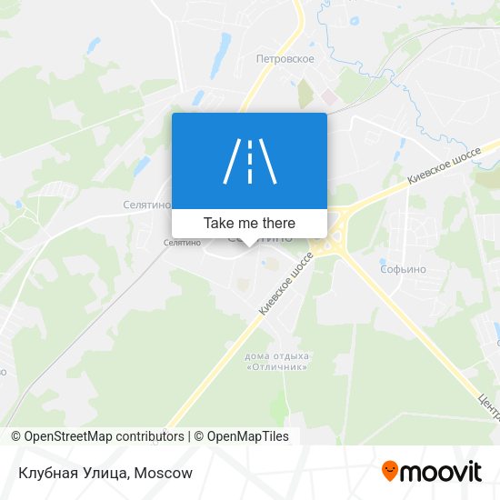 Клубная Улица map